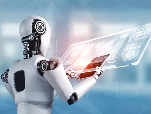 robot-humanoid-using-tablet-computer-big-data-analytic